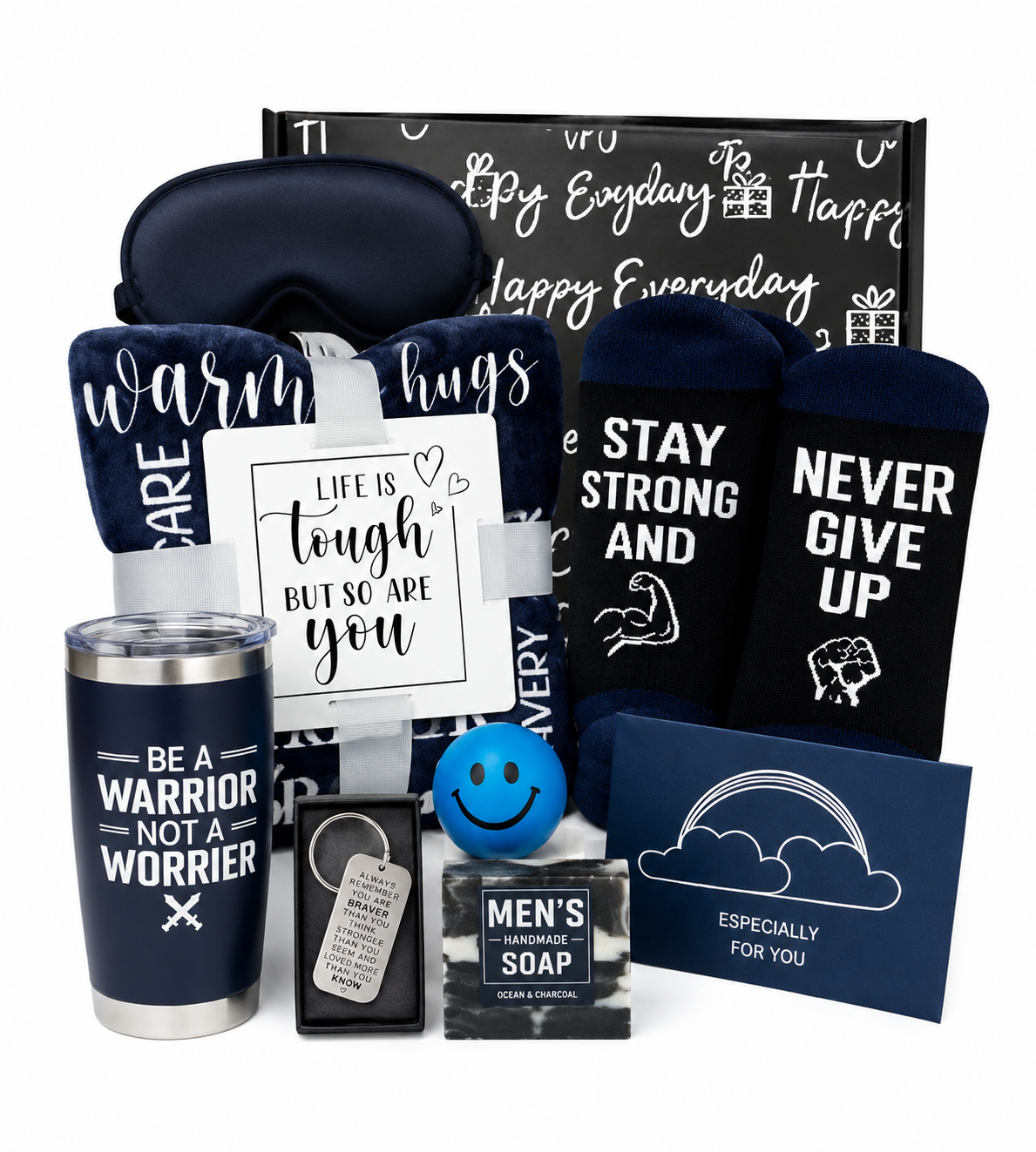 The Dad Comfort Gift Box| 9-Piece Relaxation & Self-Care Set