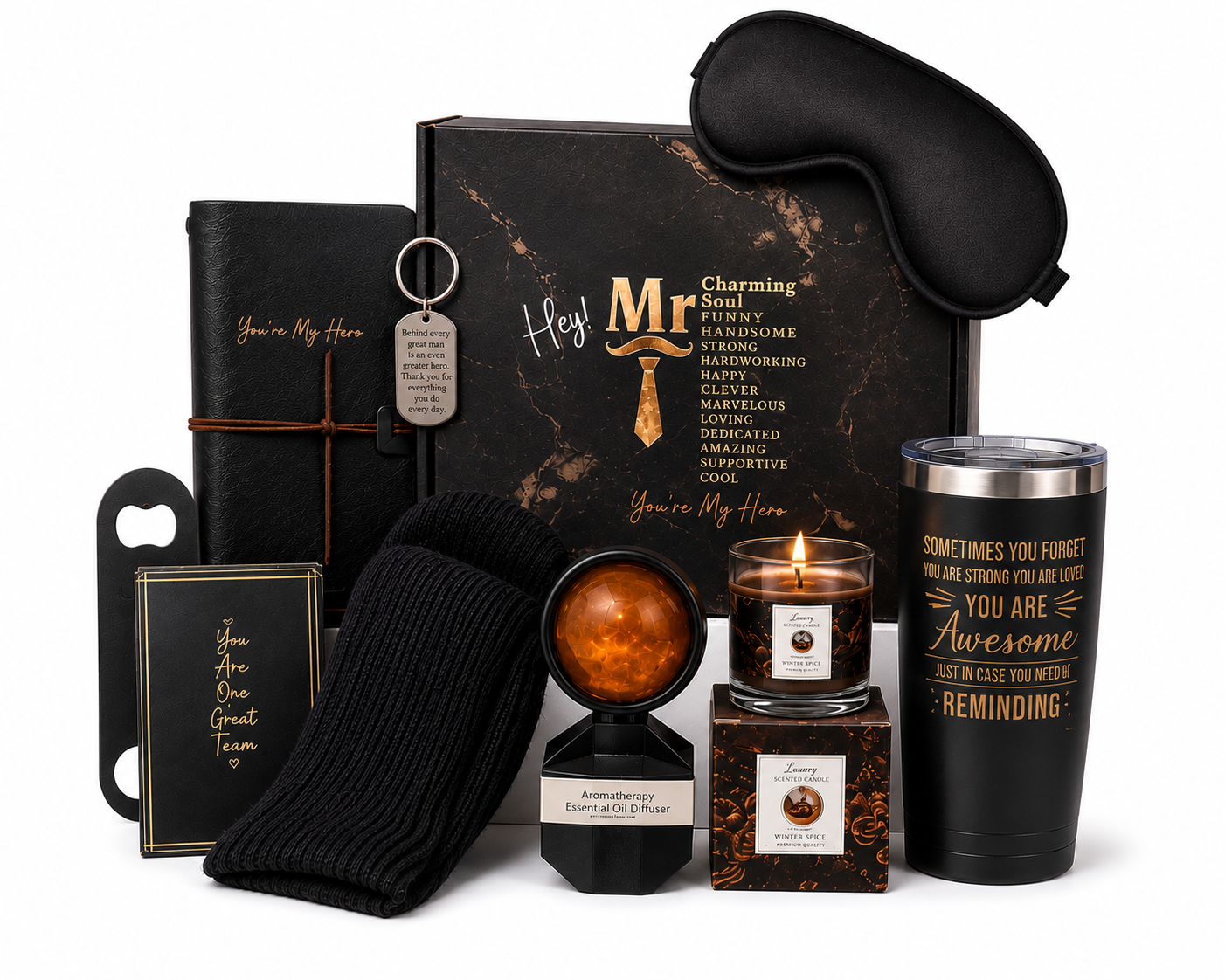 The Gentleman's Comfort Gift Box | 12-Piece Self-Care Collection