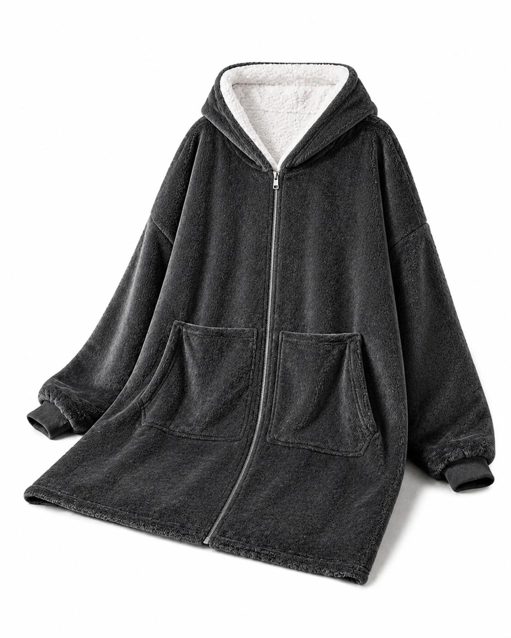 Zip-Up Knee-Length Huggle Blanket
