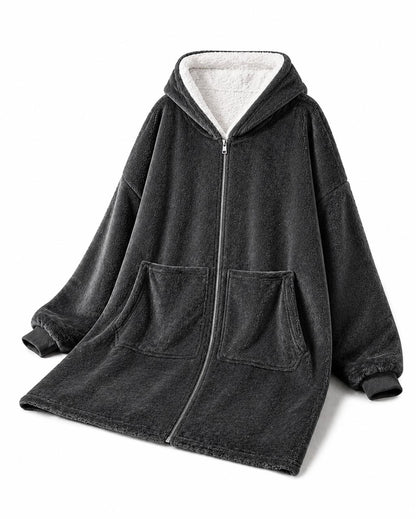 Zip-Up Knee-Length Huggle Blanket