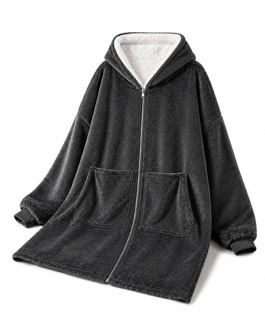 Zip-Up Knee-Length Huggle Blanket