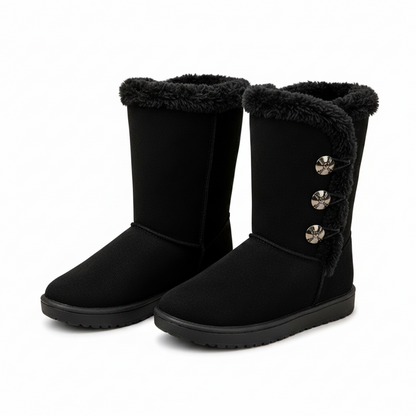 Cozy Winter Boots - Black Collection Image White Background