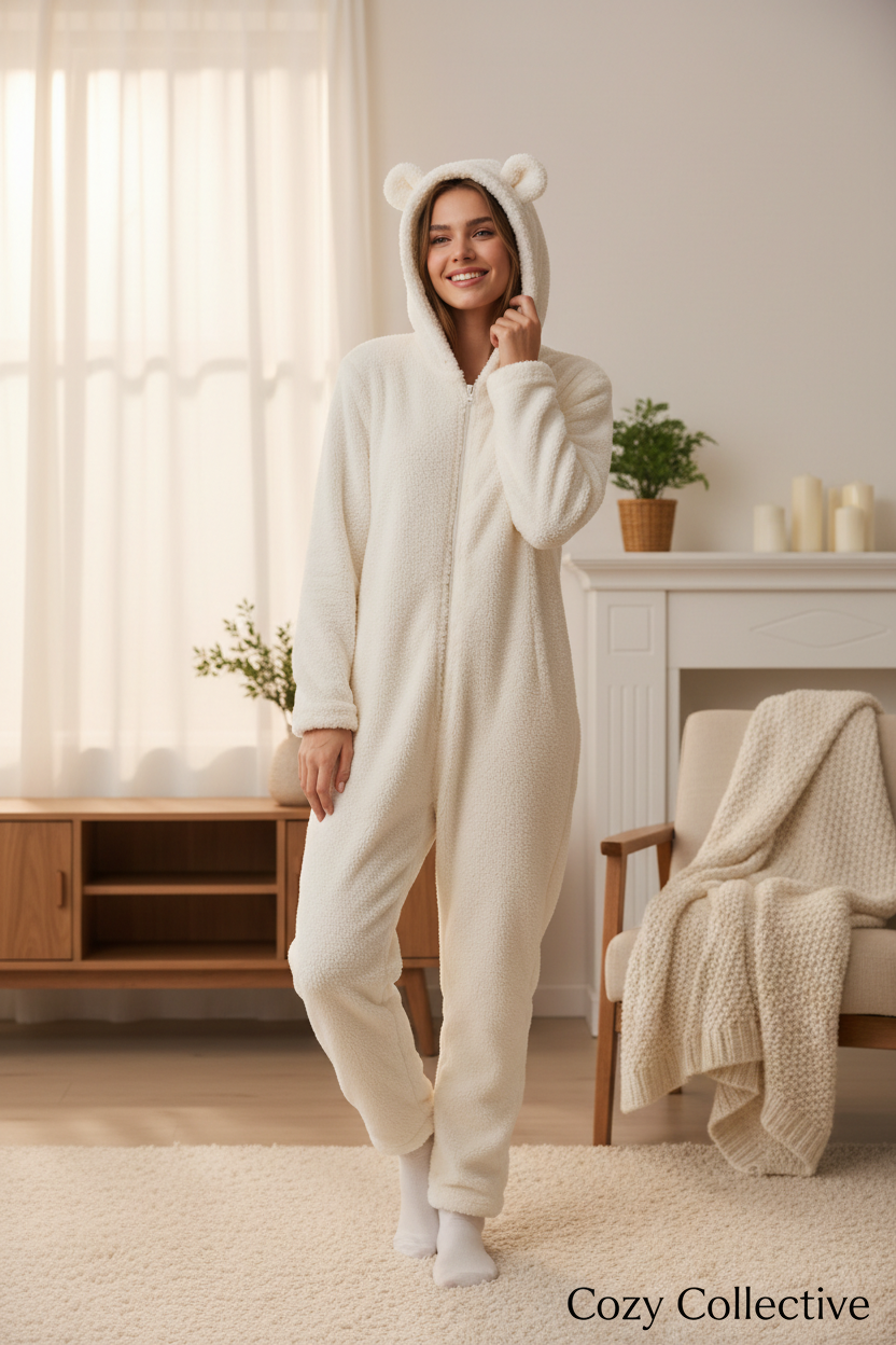 Cream Winter Onesie - Cozy Collective