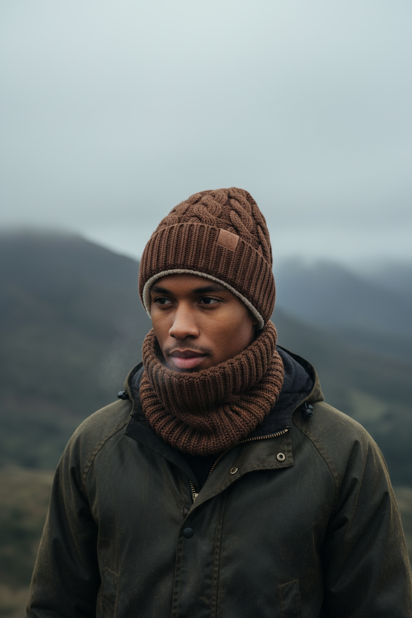 Winter Essentials 2-Piece Set – Beanie & Neck Warmer