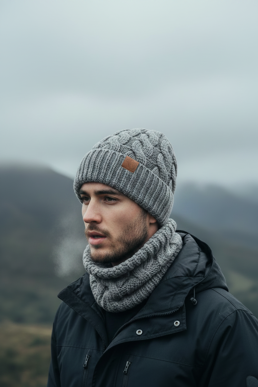 Winter Essentials 2-Piece Set – Beanie & Neck Warmer