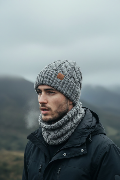 Winter Essentials 2-Piece Set – Beanie & Neck Warmer