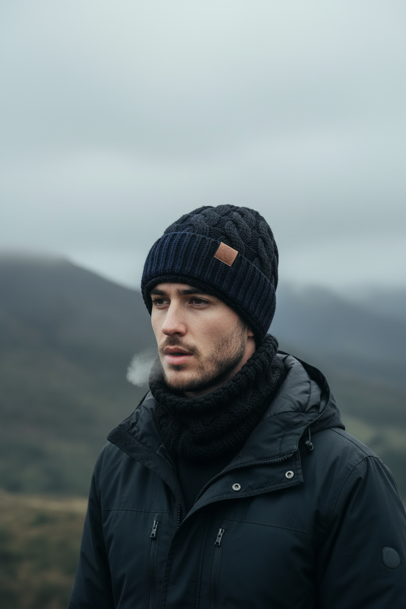 Winter Essentials 2-Piece Set – Beanie & Neck Warmer